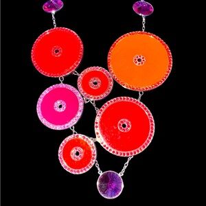 Swarovski noon disc necklace